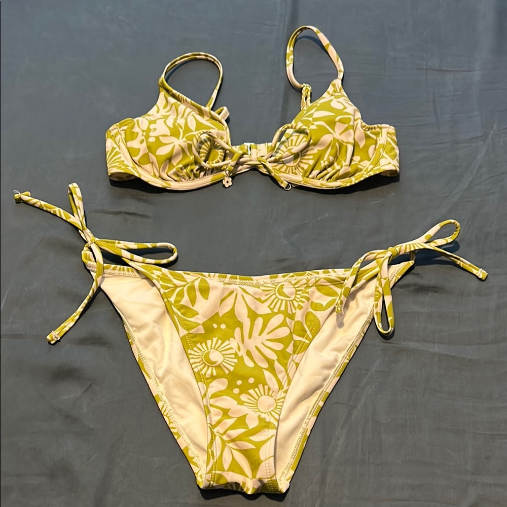 Wild Fable Green Floral Bikini